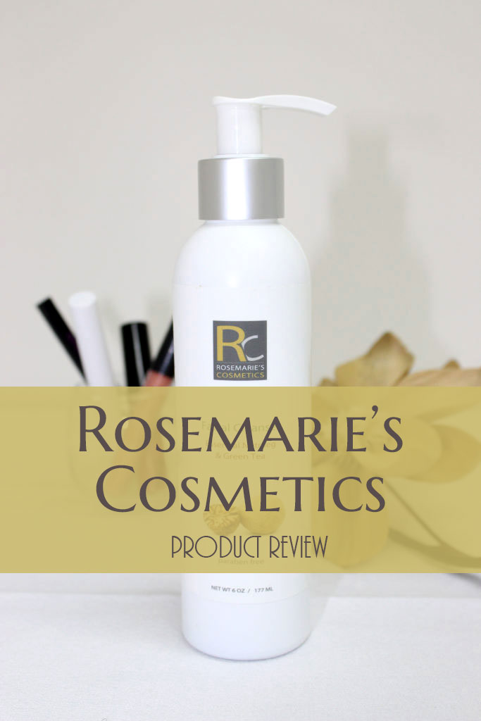 Rosemarie’s Cosmetics Essential Nutmeg & Green Tea Facial Cleanser Review